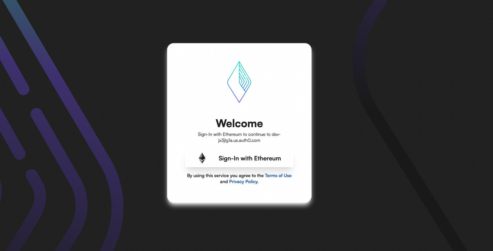 SIWE login via Auth0